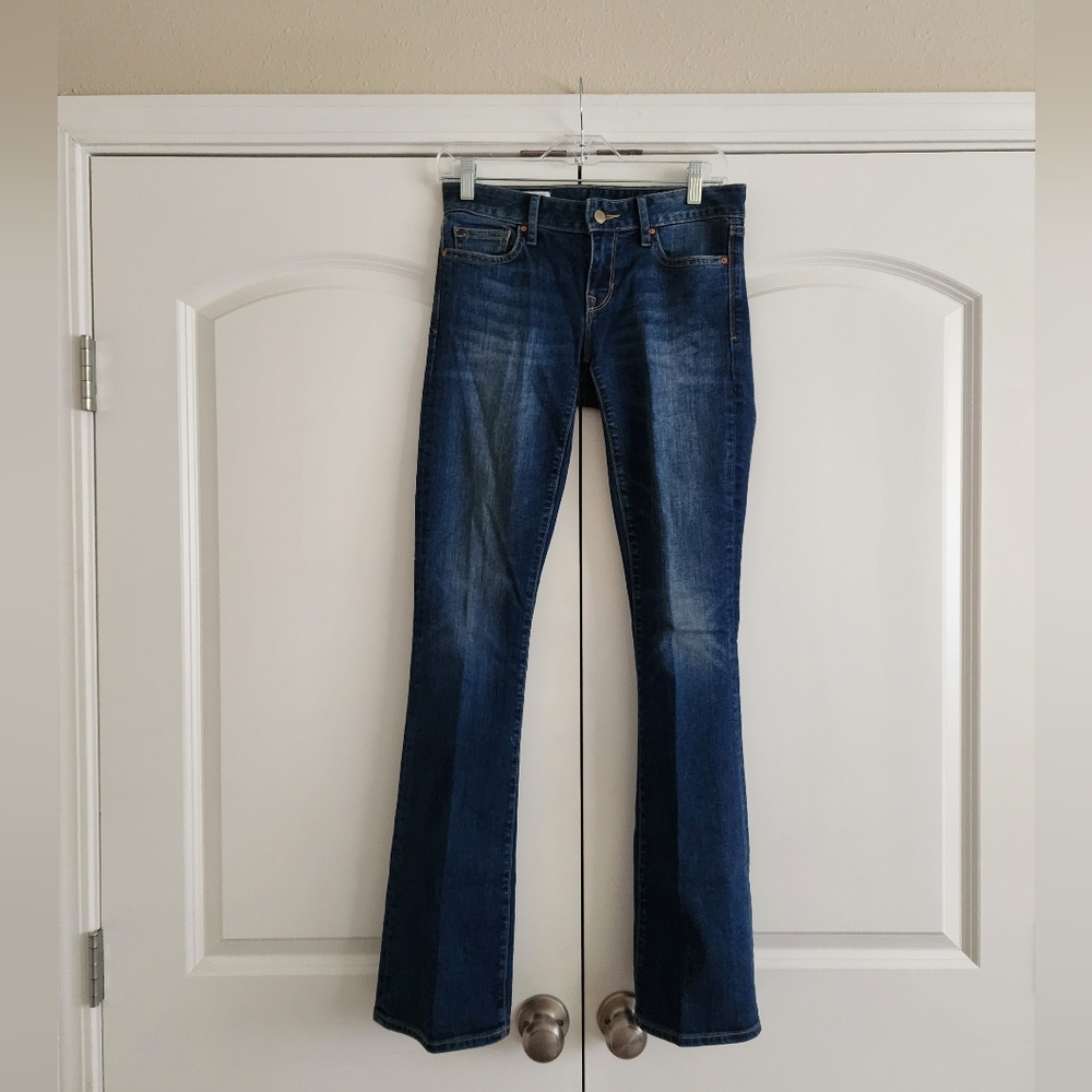 GAP Women's Dark Blue 1969 Wide Leg Jeans Curvy 25r